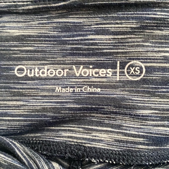 Outdoor Voices 7/8 Terra Knit Leggings in Heather Blue - Picture 4 of 5